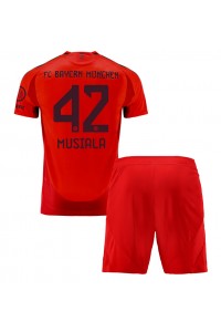 Fotbalové Dres Bayern Munich Jamal Musiala #42 Dětské Domácí Oblečení 2024-25 Krátký Rukáv (+ trenýrky)